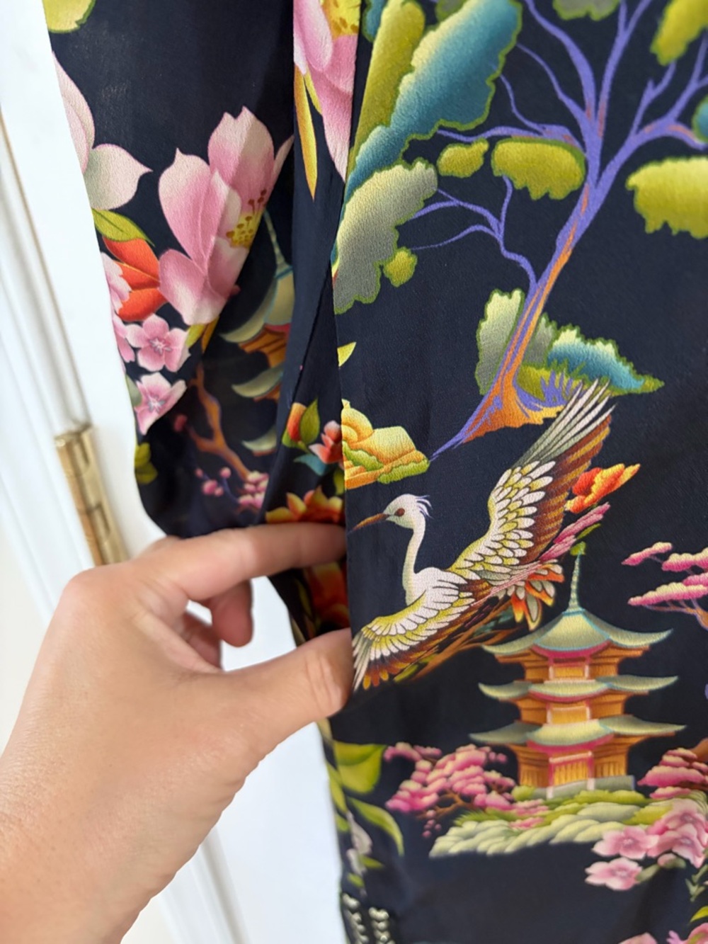 Johnny Was CALI KIMONO 100% Silk - Size S - Picture 7 of 10